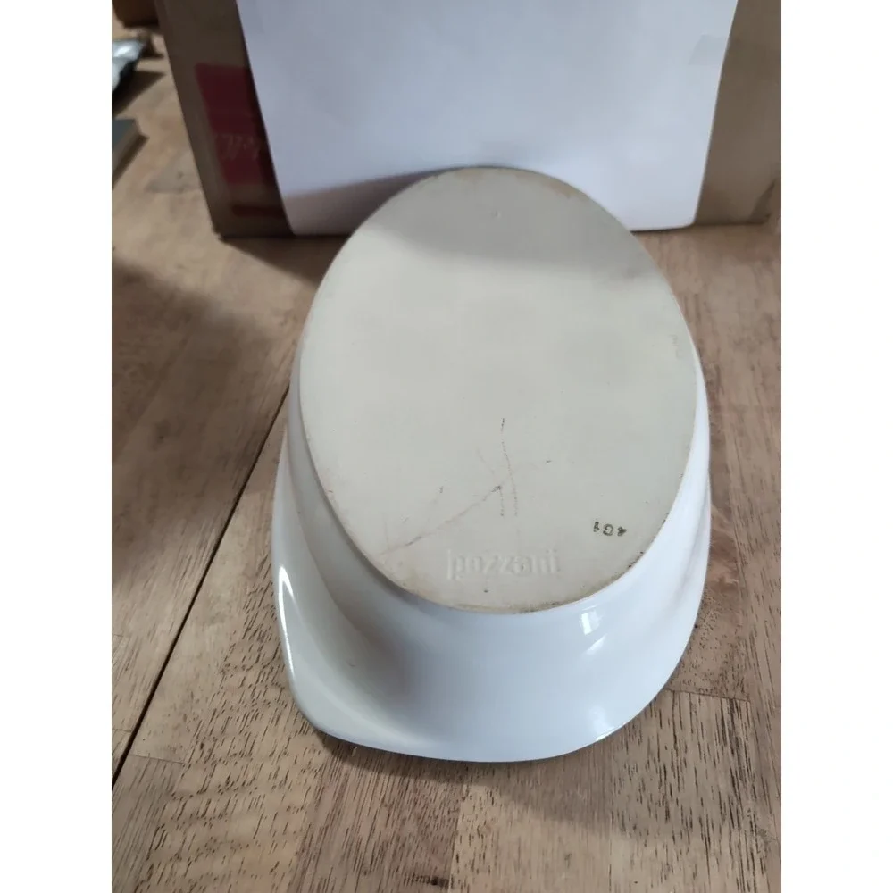 15 Inch Pozzani Cookware Serving Dish‎ White Ceramic